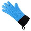 Premium Oven Gloves Insulated Long Anti-scalding Mitts for Cooking black. 