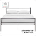 Simplify Bed Double Black / Double Bed / Iron Bed / Mughal Star Steel Furniture. 