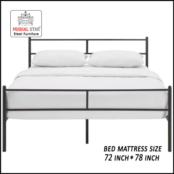 Simplify%20Bed%20Double%20Black%20/%20Double%20Bed%20/%20Iron%20Bed%20/%20Mughal%20Star%20Steel%20Furniture%20-%20Image%203