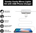 New 10 Pcs Vanity Lights Kit Hollywood Style Makeup Mirror LED Bulbs High Quality Product. 