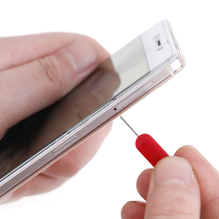 10 Pcs Red sim card tray removal eject pin key tool Moyao