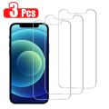 3PCS Tempered Glass For iPhone 14 13 11 12 Pro Max Mini 14 Plus XS XR Max X Screen Protector For iPhone 8 7 6 6S Plus Classes. 