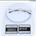 Square Rimelss Reading Glasses Flexible Presbyterian Eye Glasses With Case Resin Clear Lens Frameless Glass Frame Men Folding Magnifier Glasses. 