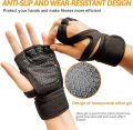GYM GLOVES Weight Lifting Gloves Fitness Gloves With Wrist Support, Gym Workout,Weightlifting & Fitness-Leather Padding. 