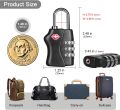 Pack of 2 President TSA Lock Approved For Suitcase, Travel Bag 3 Digit Combination Pad locks for Suitcases & Baggage Stylish Lock Best for Traveling Stainless Steel. 