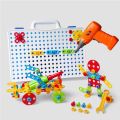 2 in 1 DIY Creative Mosaic Gear & Drill Construction Kit. 