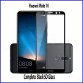 Huawei Mate 10 Lite Full Black Full Glue Edge To Edge 9D 5D 6D 10D 11D 21D Tempered Glass Screen Protector - Clear Front Glass. 