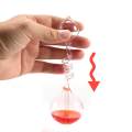 Hand Boiler Love Birds Color Meter Hand Boiler Thermometer Spiral Glass Science Toy Energy Transfer for Children Science Experiment Valentine's Day Gift (Purple). 