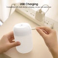 DoomHot Air Humidifier Mini Night Light Portable Mist Sprayer USB Electric Air Humidifier 300ML Cool Water Mist Maker with Warm Night Light With 2 Working Modes for Home Office Car. 
