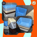 IKEA Style Premium Quality Plastic Storage Basket - Durable Open Storage Organizer Bins For Kitchen, Bathroom, Bedroom, Living Room - Mesh Pattern Design Multipurpose Home/Office Accessories Organizer Box with Handle - 8 Litres Capacity Large. 