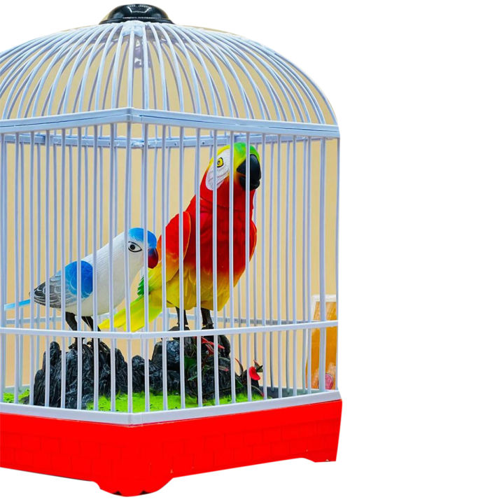 Beautiful Singing Birds Induction Electric Parrot Toy Bird Children Parrot Cage Toys For Kids