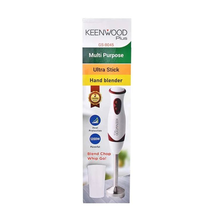 KEENWOOD MultiQuick Electric Hand Blender Kitchen Perfect Partner Need of Every Home Stick Hand Blender Mixer Grinder Fruits Vegetable Baby Food 750W