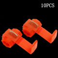 10PCS Quick Electrical Cable Connectors Snap Splice Lock/Parallel Buckle Free Wire Terminal Clamp/Wire Terminal Simple Crimp Wire Connector /Without Breaking Insulated Waterproof Electric Wire Connector. 