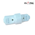 Brand Quality Male & Female Electrical Plug Adapter White French Standard Socket. 