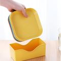 Modern Nordic Design 10-Piece Plastic Snack Plate Set with Stand - Ideal for Snacks, Breakfast, Fruits, and Vegetables. 