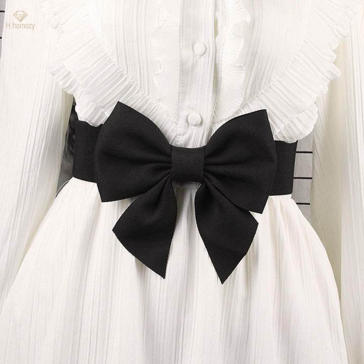 Big%20Bow%20Knot%20Waist%20Belt%20Skirts%20Decorative%20Waistband%20Women%20Elastic%20Waist%20Belt%20Black%20-%20Image%203