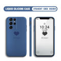 BILI for Samsung Galaxy S21 Ultra 5G Back Cover Be Loved Multicolor Liquid Silicone Phone Case Soft Square Lens Protection Phone Cases. 