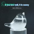 Glass Weather Forecasting Tool Handcrafted Bird Shape Weather Forecaster Barometer for Accurate Sunny Cloudy Day Predictions 30ml Glass Bird Barometer. 