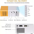 Mini Projector, Portable Pico Full Color LED LCD Video Projector. 