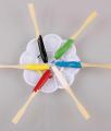 Fabric Paint color 25ml 6 pcs with colour Palette brush and wooden sticks (Textile). 