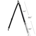 Double Leash Coupler for Large Dogs Adjustable Heavy Duty Nylon Splitter for Two Big Dogs. 