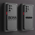 【AmbitionmA】Trend Brand H-HUGO B-BOSS Phone Case For iPhone 15 14 13 12 11 Pro Max mini XS Max XR X 8 7 6 Plus Frosted Translucent Cover. 