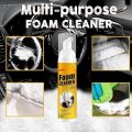 Multi-Purpose Foam Cleaner Spray - Versatile Cleaning Solution for Cars and Homes, Strong Decontamination and Grease-Free Formula. 
