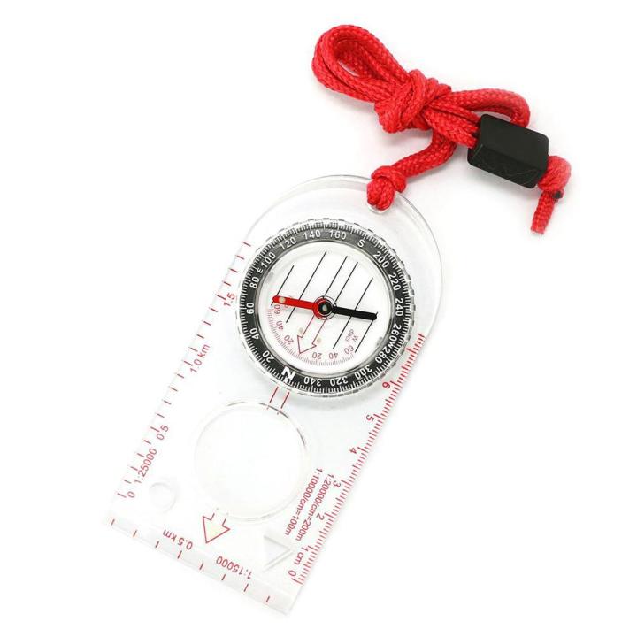 SD482 Mini Outdoor Camping Survival Map Scale Oriented Magnifier Field ...