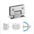 KOLF 90° ORIGINAL Wall to Glass Shower Door Hinge - Mirror Finish Chrome, 8mm–12mm Glass Support | DREAM Hardware. 