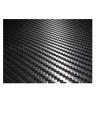 Universal Laptop Back Skin Carbon Fiber Texture - Black. 