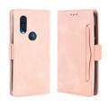 For Motorola One Vision Wallet Case Magnetic Book Flip Cover with Removable Credit Card Holder. 