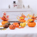 Pumpkin Ornament Crafts Pumpkin Centerpiece Halloween Party Decorations Harvest-themed Party Supplies Artificial Pumpkin Decorations. 