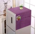 Fridge Covers Quilted Cotton 100% Waterproof , Dust Proof Top Cover with 4 Pocket Size 21x50 inches. 