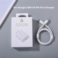 Google 30W Rapidly fast Charger Fast Charging Pixel 3 3xl 4 4xl 5 5a 6 7 pro 5 A Adapter Compatible with Google Products and Other USB-C Devices. 