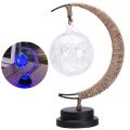 LED Lights Moon Shaped Decorative Battery Powered Moon-Star Night Light for Home. 