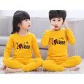 Yellow Kids Printed Girls and Boys Night dress. 