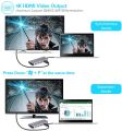 LC-dolida 8 in 1 USB C Ethernet Hub,Type C to HDMI + SD/TF Card Readers Adapter Compatible with MacBook,MacBook Pro,Samsung DeX for Galaxy S9,S8,Note 9,8,Nintendo Switch. 