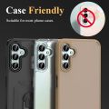 Samsung Galaxy A34/A14 5G Camera Lens Protector, Individual Tempered Glass Camera Screen Protector Metal Ring Lens Cover for Galaxy A34/A14 5G 1 set (silver). 