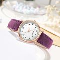 Luminous Watch- Ladies Simple Digital Retro Frosted Leather -Small Fresh Casual Watch -Ladies Quartz Watches. 