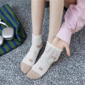 Summer Womens Cotton Short Socks Mesh Breathable Thin Section Air Conditioning Socks Cute Animal Plants Sock Slippers. 
