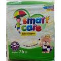 SMART CARE BABY DIAPERS-X LARGE(5)- 15+ KG -JUMBO PACK- 76 PCS. 