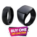 Black Punk Ring & Titanium Rings For Man & Woman. 
