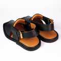 Black Traditional Peshawari Chapal For Men. 