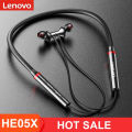 HOT Sale Original Lenovo HE05X Bluetooth 5.3 Earphones Sports Headphones Waterproof Wireless HIFI Sound Magnetic Neckband Headset Mic For All Mobile Phone. 