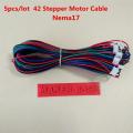 nema17 stepper motor cable RepRap motor wiring assembly 4pin to 6pin cable 42 motor wire XH2.54 connector 100cm nema 17 wire. 