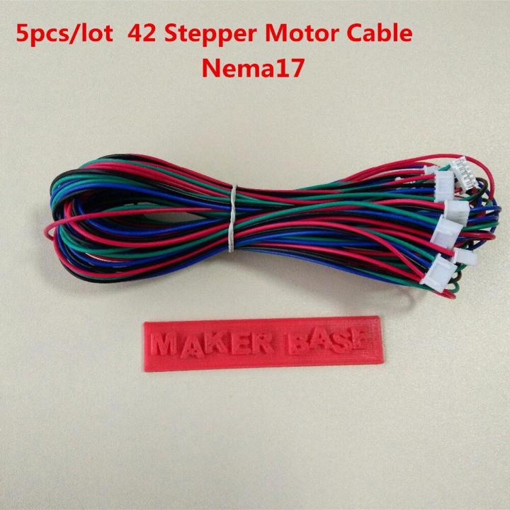 nema17 stepper motor cable RepRap motor wiring assembly 4pin to 6pin cable 42 motor wire XH2.54 connector 100cm nema 17 wire