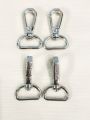 3/6 Pairs Premium Imported Durable Nickle Metal Lobster Clasp with Swivel Hook – Supreme Quality Faceted Design Locks Ideal for Keychains, DIY, Bag, Purse, Chains, Customizable Belts, Keychain Locks for Automotives. 