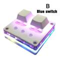 Mini 2-Key Gaming Keyboard Programming Keys Mechanical Gaming PC Keypad for Windows. 
