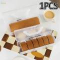 Box Portable Bakery Packaging Box Rectangular Cake Storage Container for 30cmx8.5cmx8cm. 