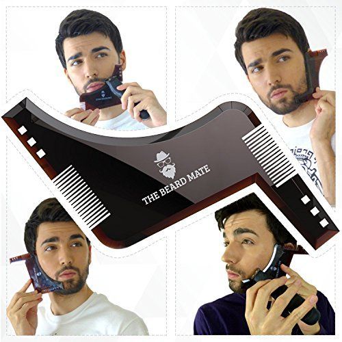 Men darhi Ka Khat Beard Shaper Beard Comb Shaping Tool Goatee Styling Template Combs Transparent for Hair Trim Beards